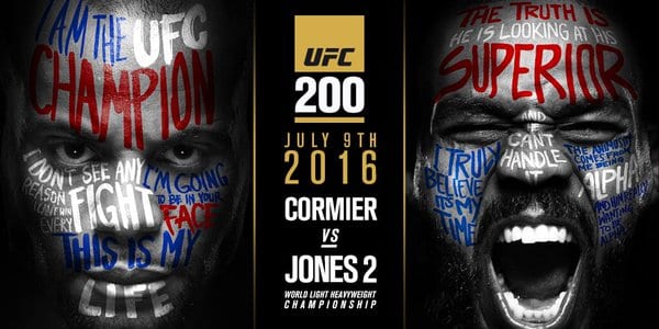 UFC 200 Cormier Jones II poster
