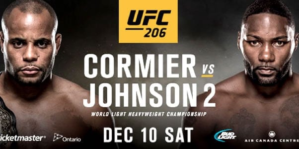 UFC 206 Cormier Johnson II Poster