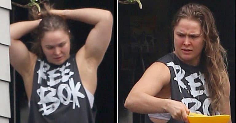 Pics: Ronda Rousey Emerges After Thugs Vandalise Her House
