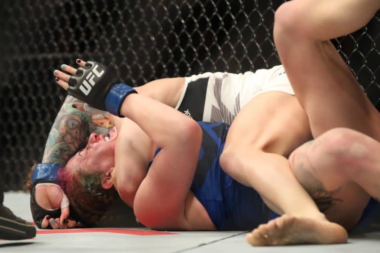 Sara McMann Quickly Chokes Out Gina Mazany In Round One
