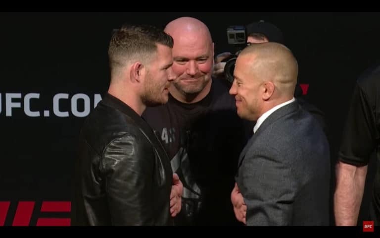 Georges St-Pierre: Michael Bisping’s Size Will Make Bigger Boom When He Hits Floor