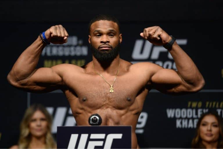 Tyron Woodley Offers To Put His Foot In Michael Bisping’s A** If GSP Won’t