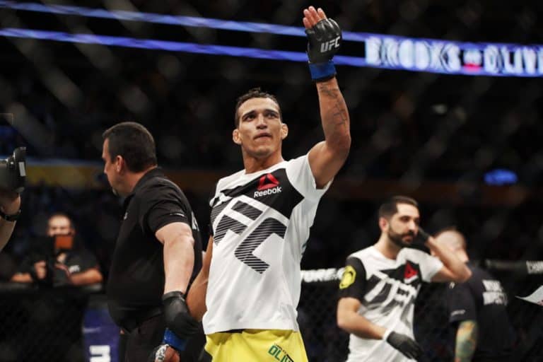 Charles Oliveira Reacts To UFC 210 Suspension