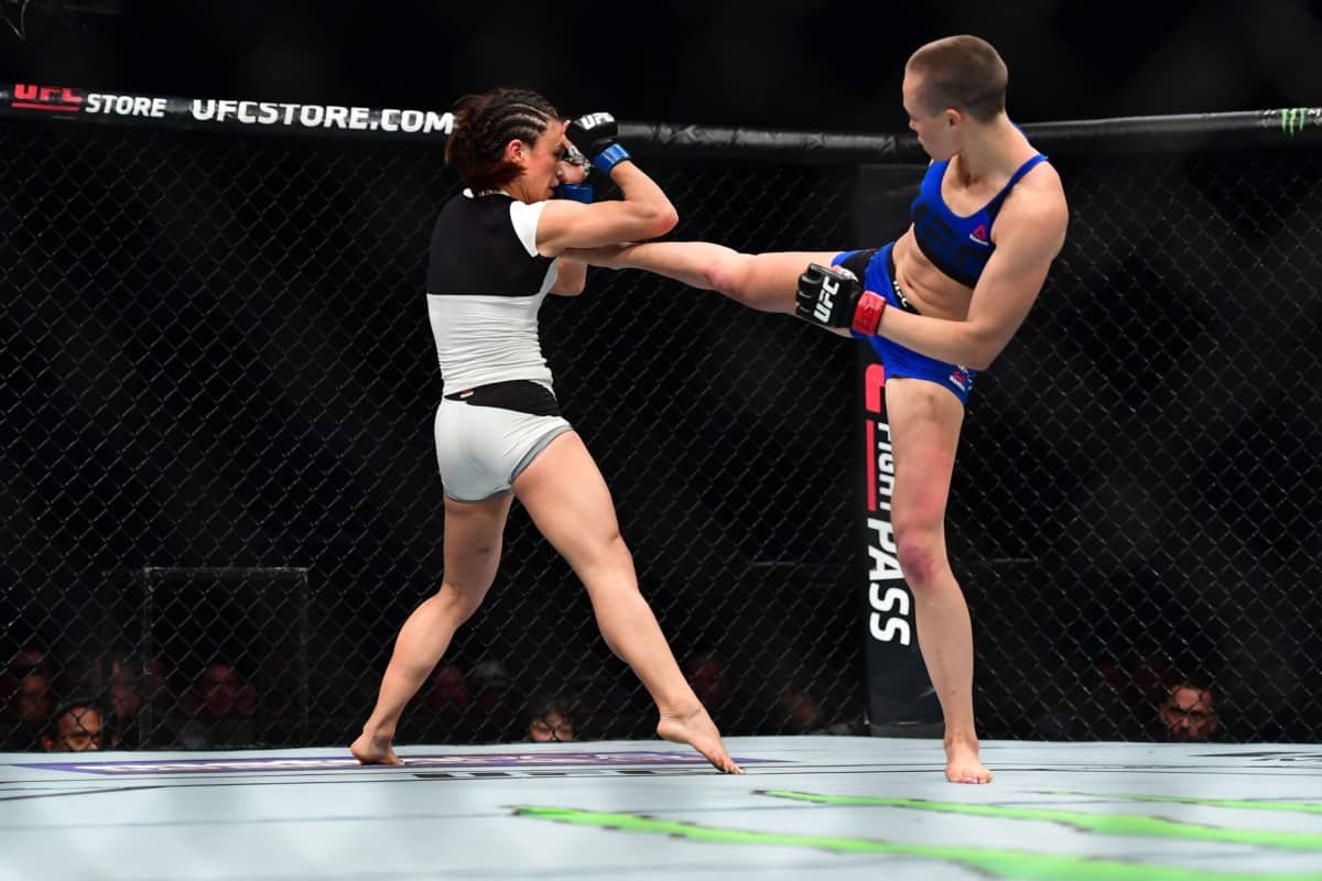 Highlight: Rose Namajunas Floors Michelle Waterson With Huge Head Kick 1 USATSI 10014806 168382968 lowres