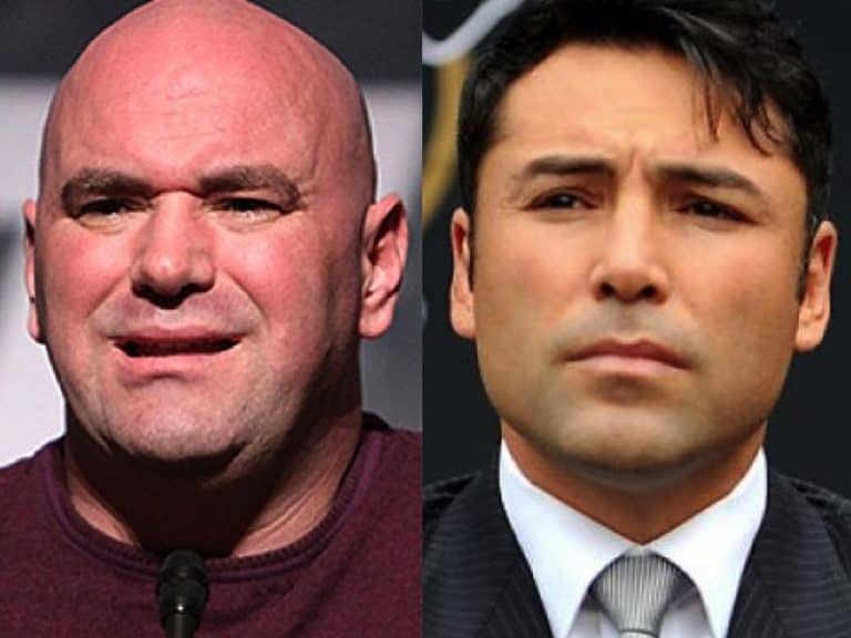 Oscar De La Hoya Reacts To Dana White Thrashing Him