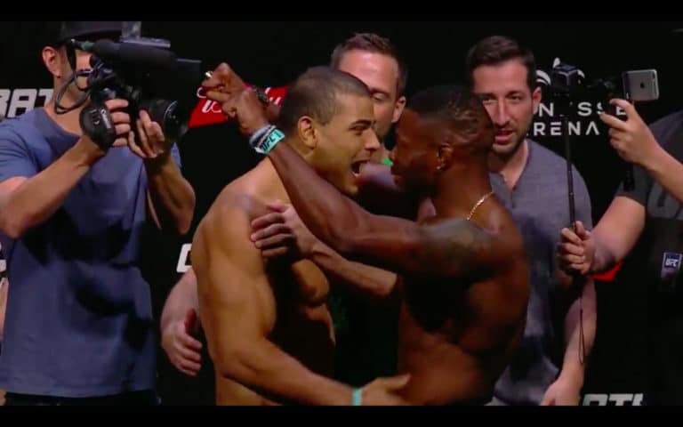 Watch: Oluwale Bamgbose & Paulo Borrachinha Scuffle During UFC 212 Weigh-Ins