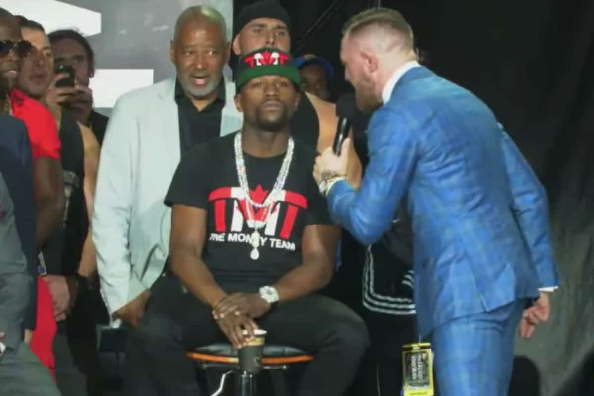 Former UFC Champ: McGregor vs. Mayweather Could Beat Ali-Frazier 3 ConorInFloydFace2