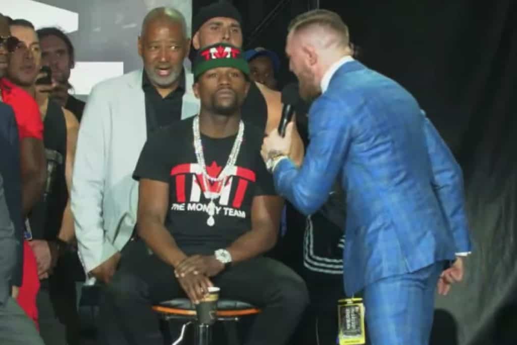 Floyd Mayweather Reacts To Conor McGregor Racism Accusations 2 ConorInFloydFace3