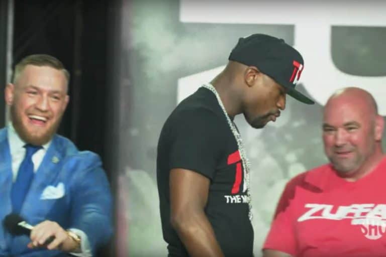 Floyd Mayweather Bets Conor McGregor His Whole Fight Check