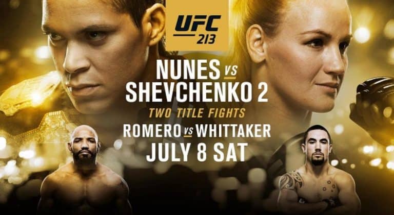 UFC 213 Full Fight Card, Start Times & How To Watch