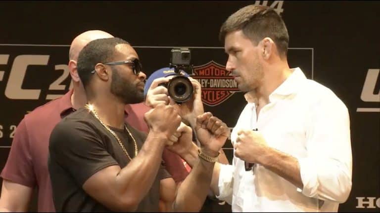 Tyron Woodley Calls Out Demian Maia For ‘Twitching’ During Staredown