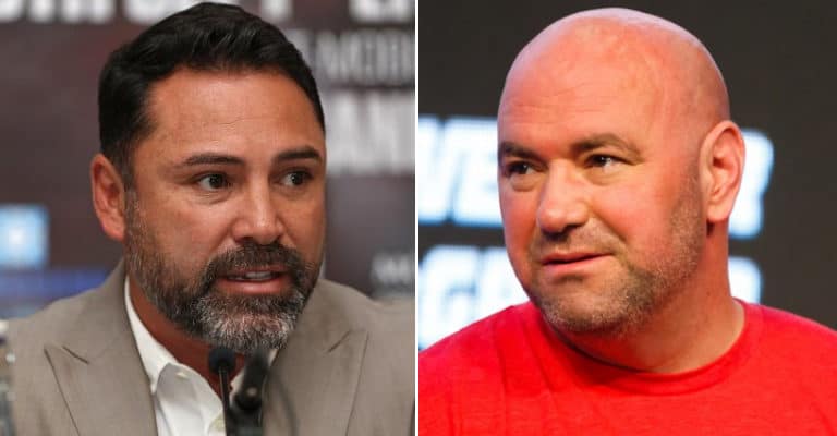 Dana White Owns Oscar De La Hoya For Tweeting ‘F**k You Mayweather vs. McGregor’