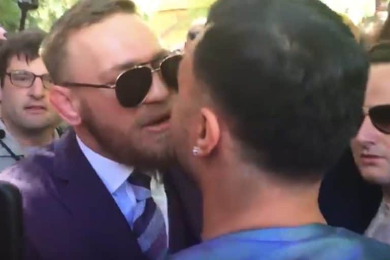 Conor McGregor & Paulie Malignaggi Collide At Intense Faceoff In Las Vegas