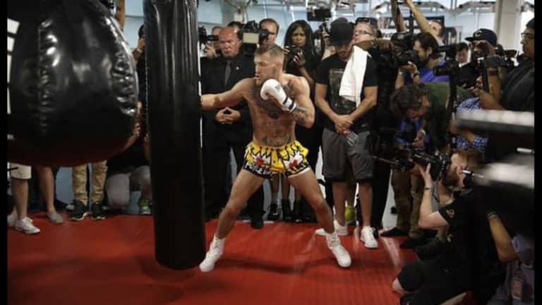 Twitter Reacts To Conor McGregor’s Media Workout