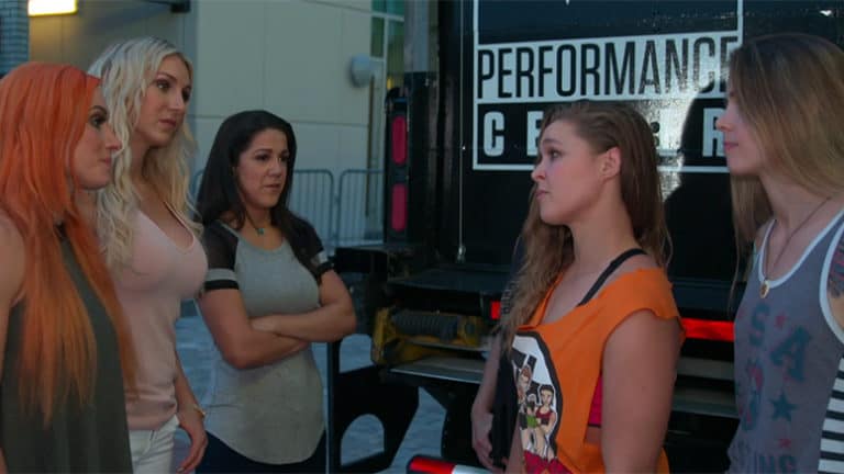 Video: Ronda Rousey Has Intense Confrontation With WWE Superstars