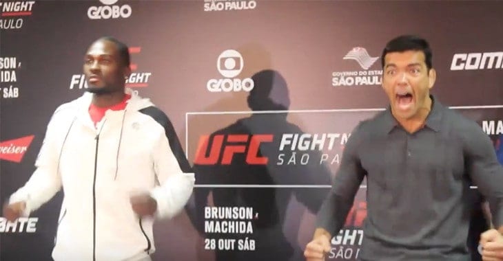 Video: Lyoto Machida Unleashes Primal Scream At UFC Sao Paulo Faceoff 1 LyotoScream