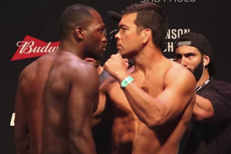 Video: Machida & Brunson Have Intense Staredown At UFC Sao Paulo Weigh-In