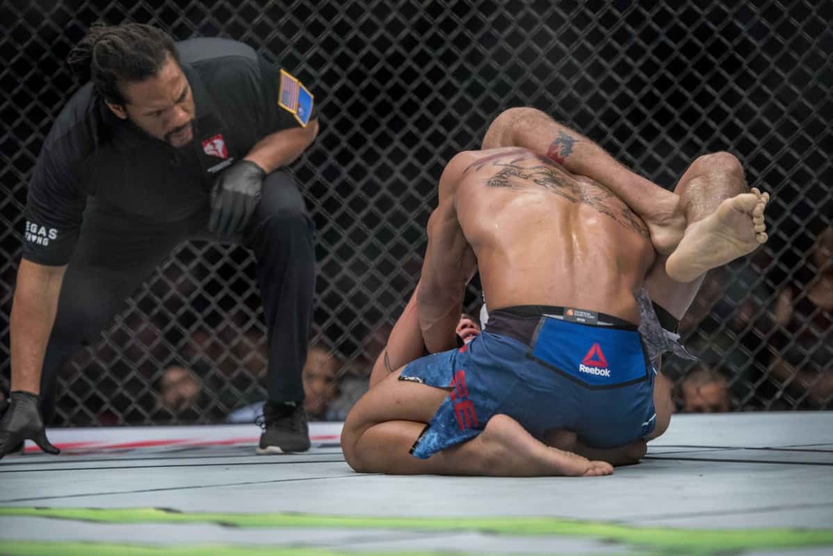 Watch the video highlights of Tony Ferguson's third-round submissi...