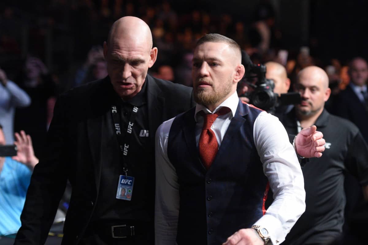 Video: Conor McGregor Jumps Into Cage At Bellator 187, Shoves Referee 1 USATSI 10359011 168382968 lowres