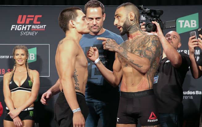 UFC Sydney Preliminary Card Results: Ryan Benoit Finishes Askhan Mokhtarian 1 Ryan Benoit and Ashkan Mokhtarian