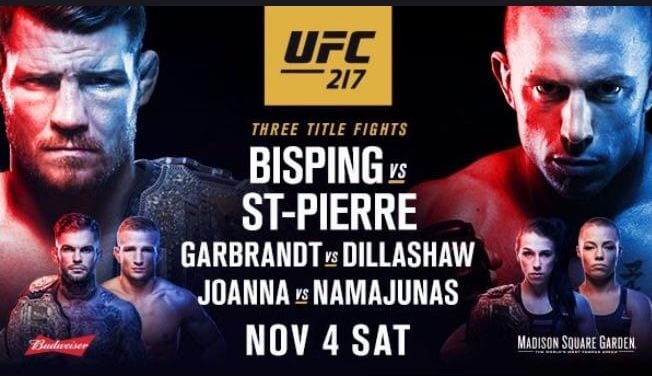 UFC 217 Full Fight Card, Start Time & How To Watch
