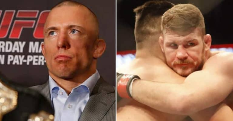 Georges St-Pierre Reacts To Bisping’s Controversial Turnaround Following UFC 217