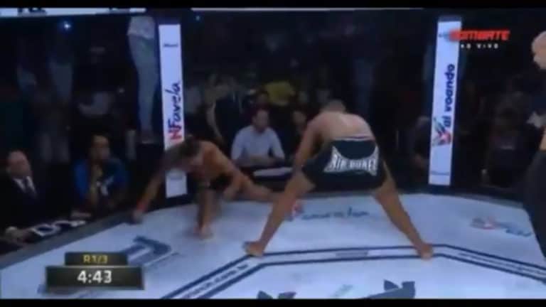 Watch: MMA Fighters Floored Twice, One Rebounds To Win By TKO