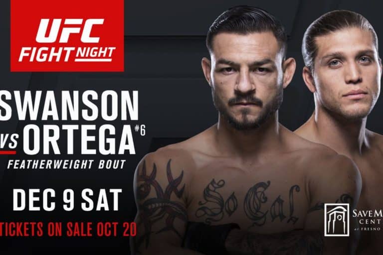 UFC Fight Night 123 Full Fight Card, Start Time & How To Watch