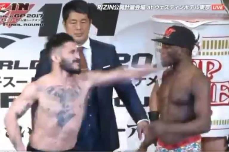 Video: Ian McCall & Opponent Throw Blows At Rizin Weigh-Ins