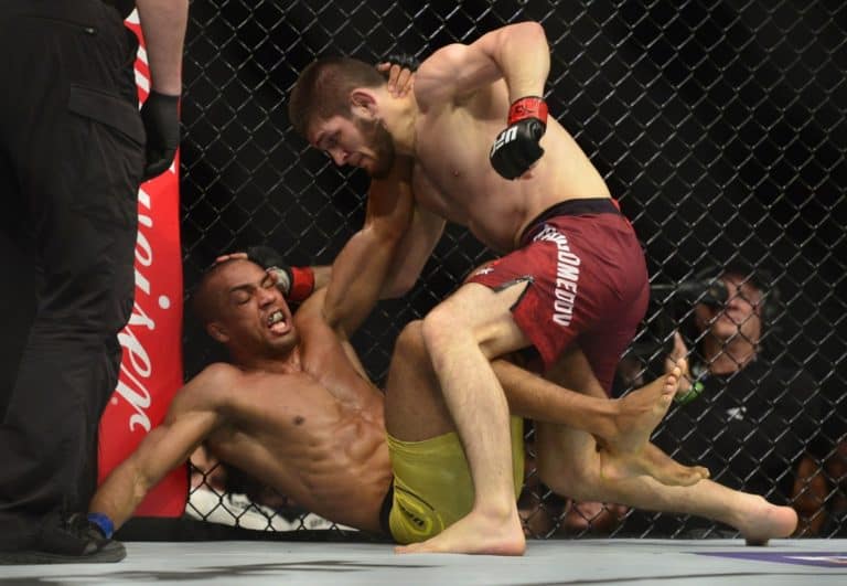 Video: Watch Khabib Nurmagomedov Yell To Dana White During UFC 219 Fight