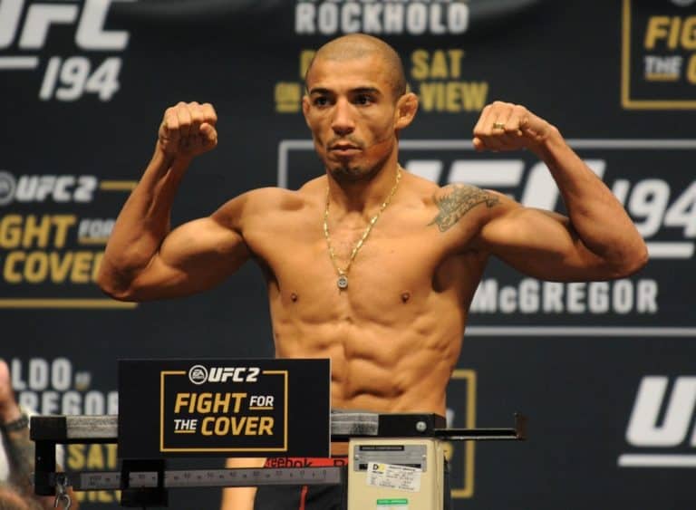 Video: Jose Aldo Breaks Down During Emotional UFC 218 Weigh-In