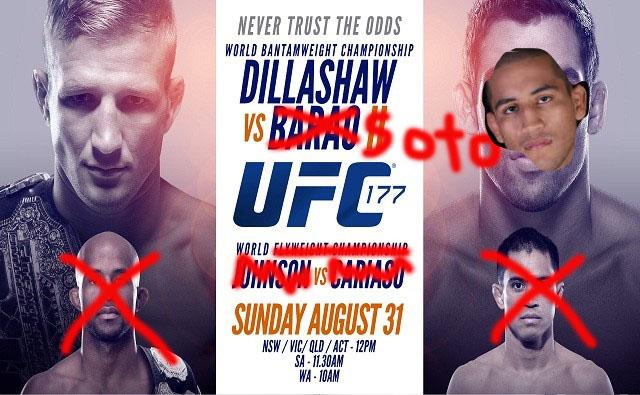 UFC 177 Results: TJ Dillashaw KO&#39;s Joe Soto in 5th Round