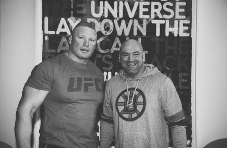 Photo: Dana White Reunites With Massive Brock Lesnar
