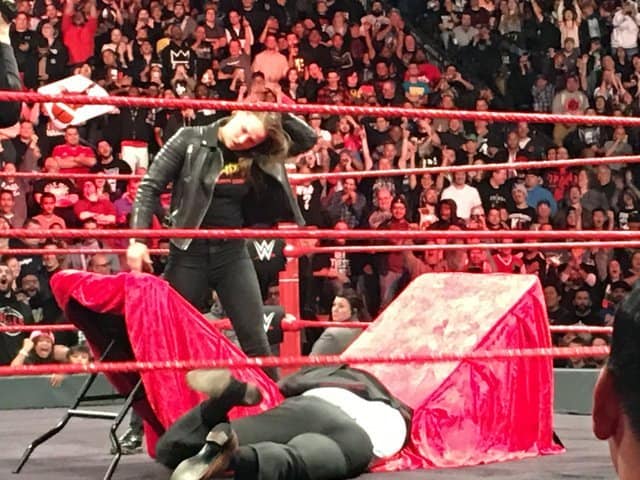 Video: Ronda Rousey Slams Triple H Through A Table