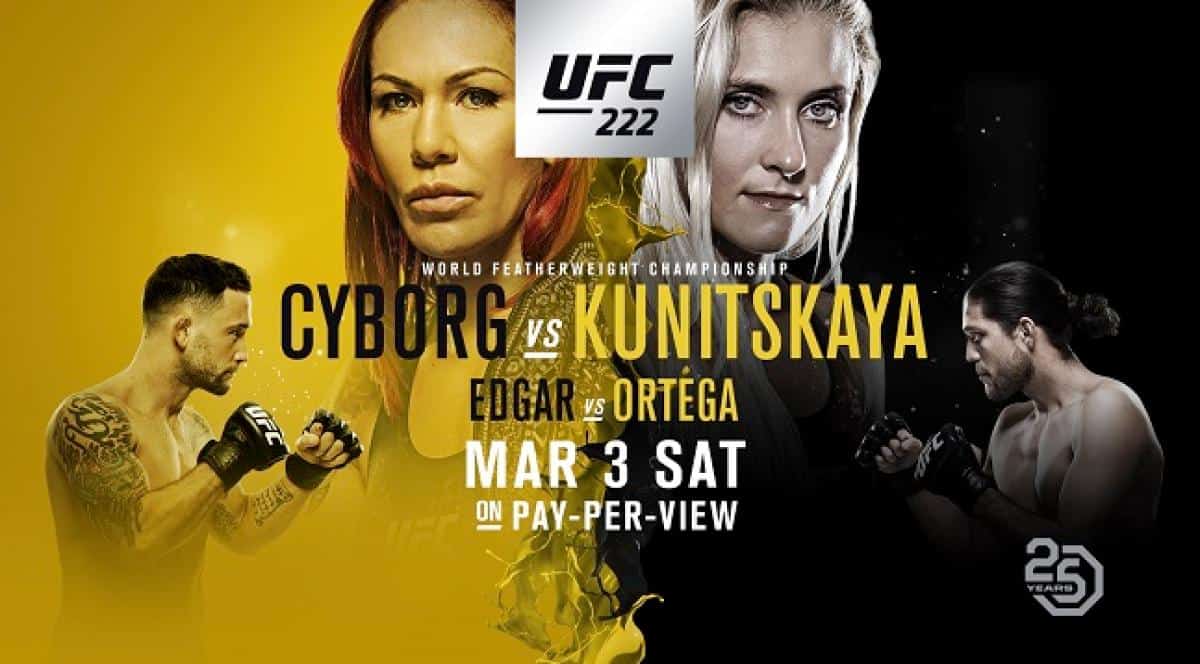 Watch wrestling ufc 222 discount