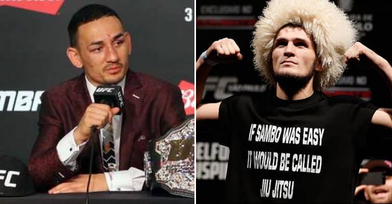 Max Holloway & Khabib Get Heated At UFC 223 Press Conference