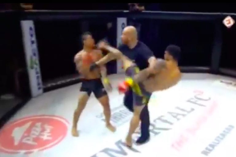 Video: Fighters Ignore Ref To Brawl At Brazilian MMA Event