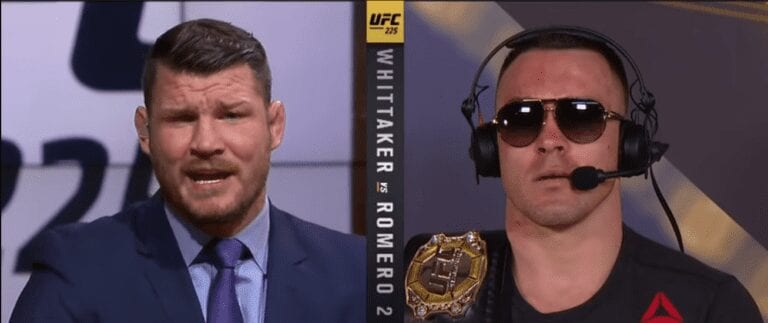 Video: Colby Covington & Michael Bisping Exchange Heated Words After UFC 225