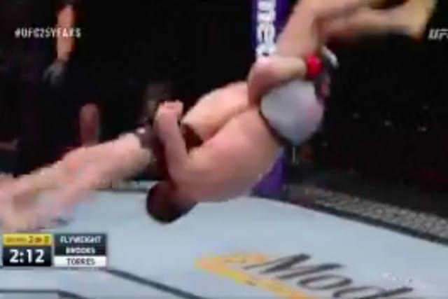 Video: Fighter TKOs Himself With Strange Slam At UFC Utica