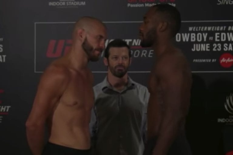 UFC Singapore Faceoffs: Cerrone & Edwards Engage In Strange Staredown