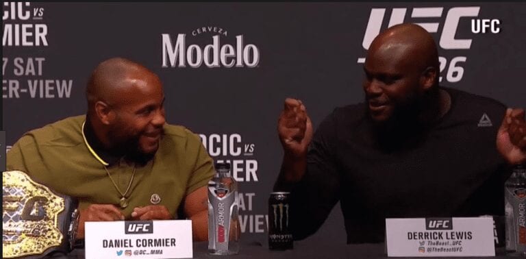 Daniel Cormier Claims Derrick Lewis Threatened To KO Him Before UFC 226 Presser