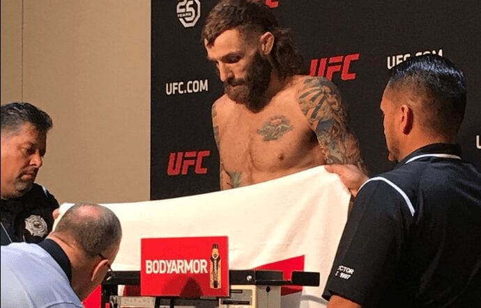 Michael Chiesa Misses Weight For UFC 226