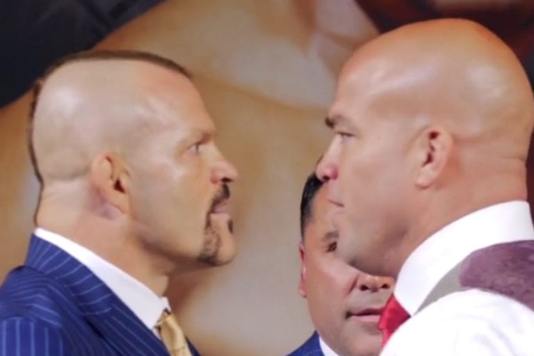 Video: Chuck Liddell & Tito Ortiz Engage In Heated Las Vegas Staredown