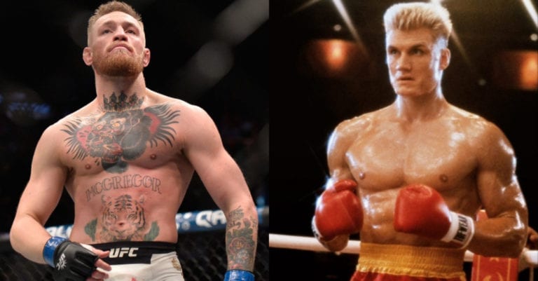 Conor McGregor Expresses His Inner Ivan Drago While Hyping Khabib Fight