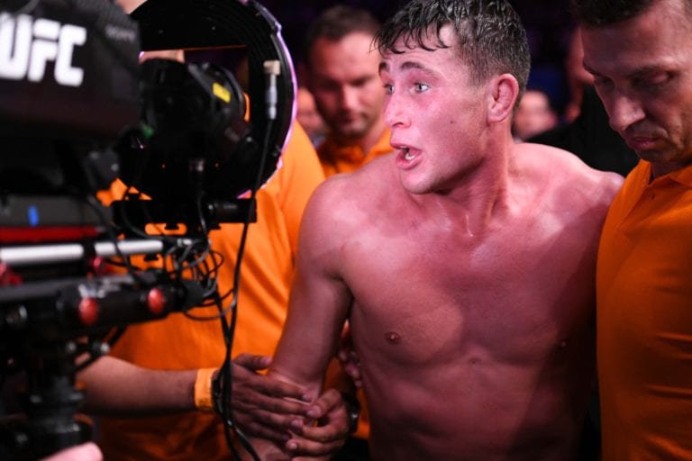 WATCH: Darren Till Embraces Tyron Woodley’s Mother Backstage At UFC 228