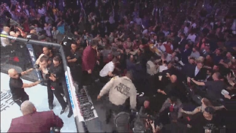 Video: Watch Khabib vs. McGregor End In All-Out Brawl