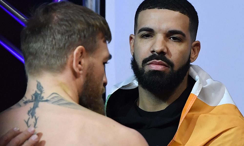 Pics: Rap Superstar Drake Joins Team McGregor For UFC 229 2 ConorMcGregorAndDrizzy