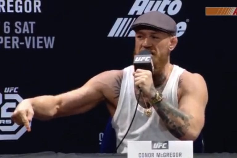 Conor McGregor Reacts To Khabib Storming Out Of UFC 229 Presser