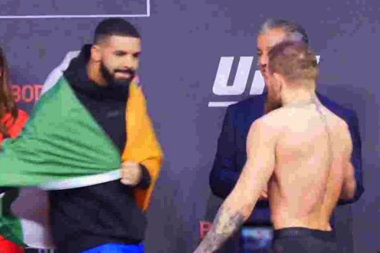 Pics: Rap Superstar Drake Joins Team McGregor For UFC 229