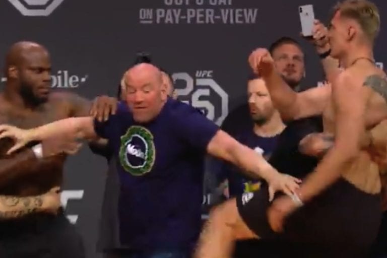Video: Derrick Lewis & Alexander Volkov Almost Come To Blows At Weigh-Ins